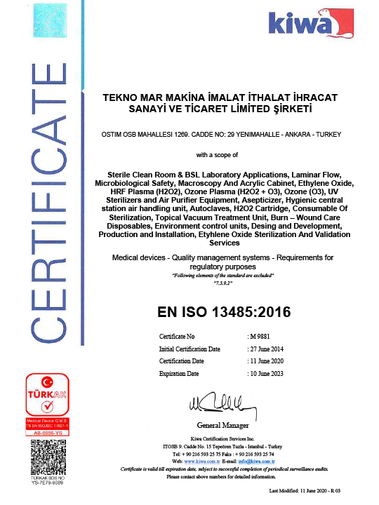 Teknomar EN ISO 13485:2016